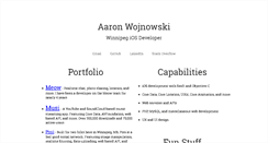 Desktop Screenshot of aaronwojnowski.com